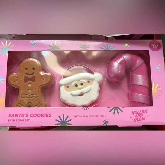 Holler and Glow Santa’s Cookies Bath Bomb Set - Picture 1 of 1